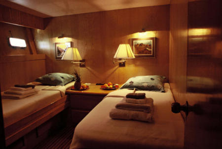 Three cabins boasting comfortable sleeping arrangements